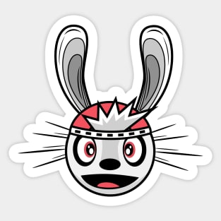 Excited Jackrabbit Engarde Sticker